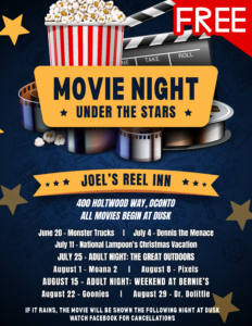 Joel’s Reel Inn - Free Outdoor Movies 2025
