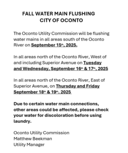 Fall 2025 Water Main Flushing