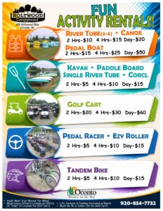 Check out our fun activity rentals at Holtwood Campground!